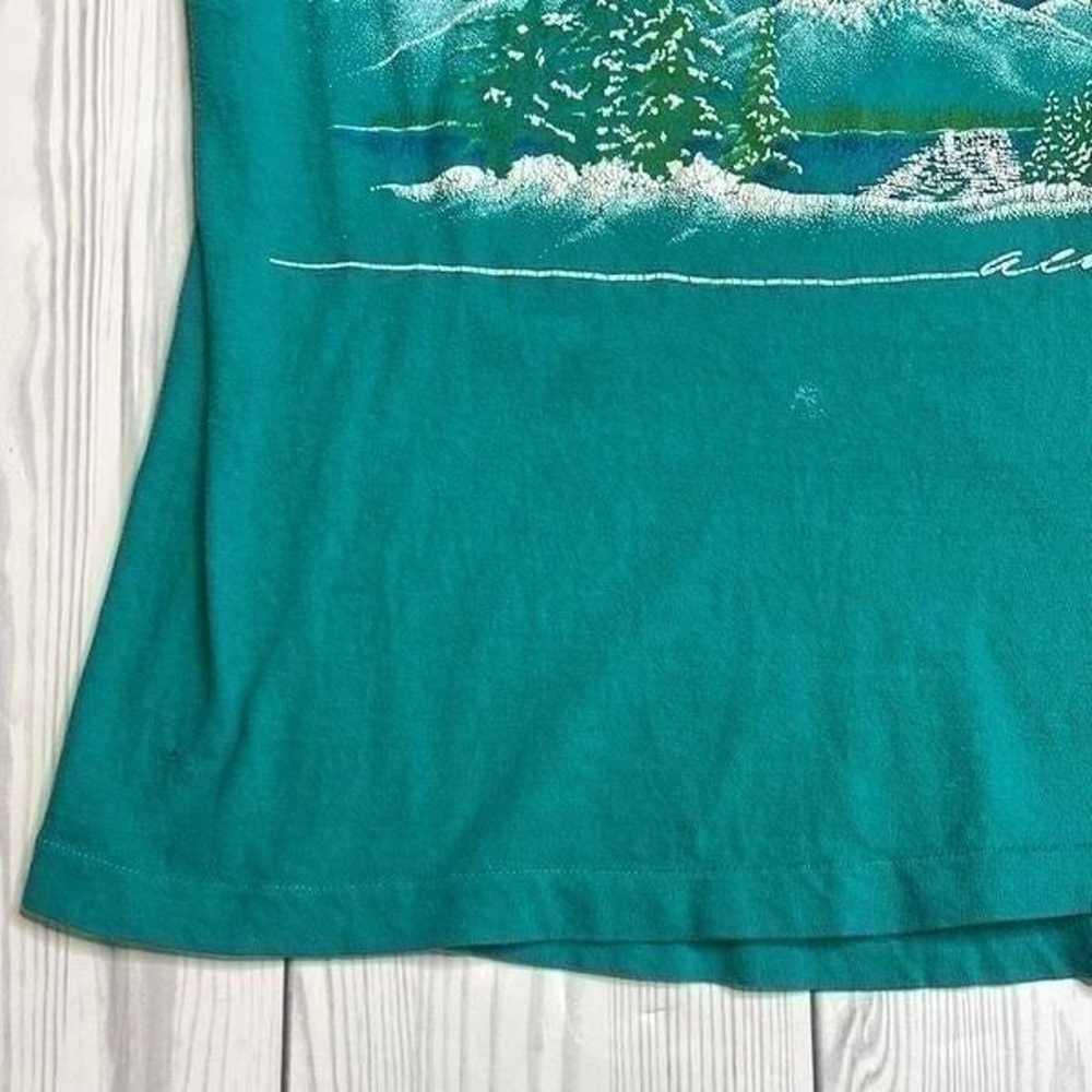80s vintage Puff Print Alaska Tourist Tshirt Medi… - image 2