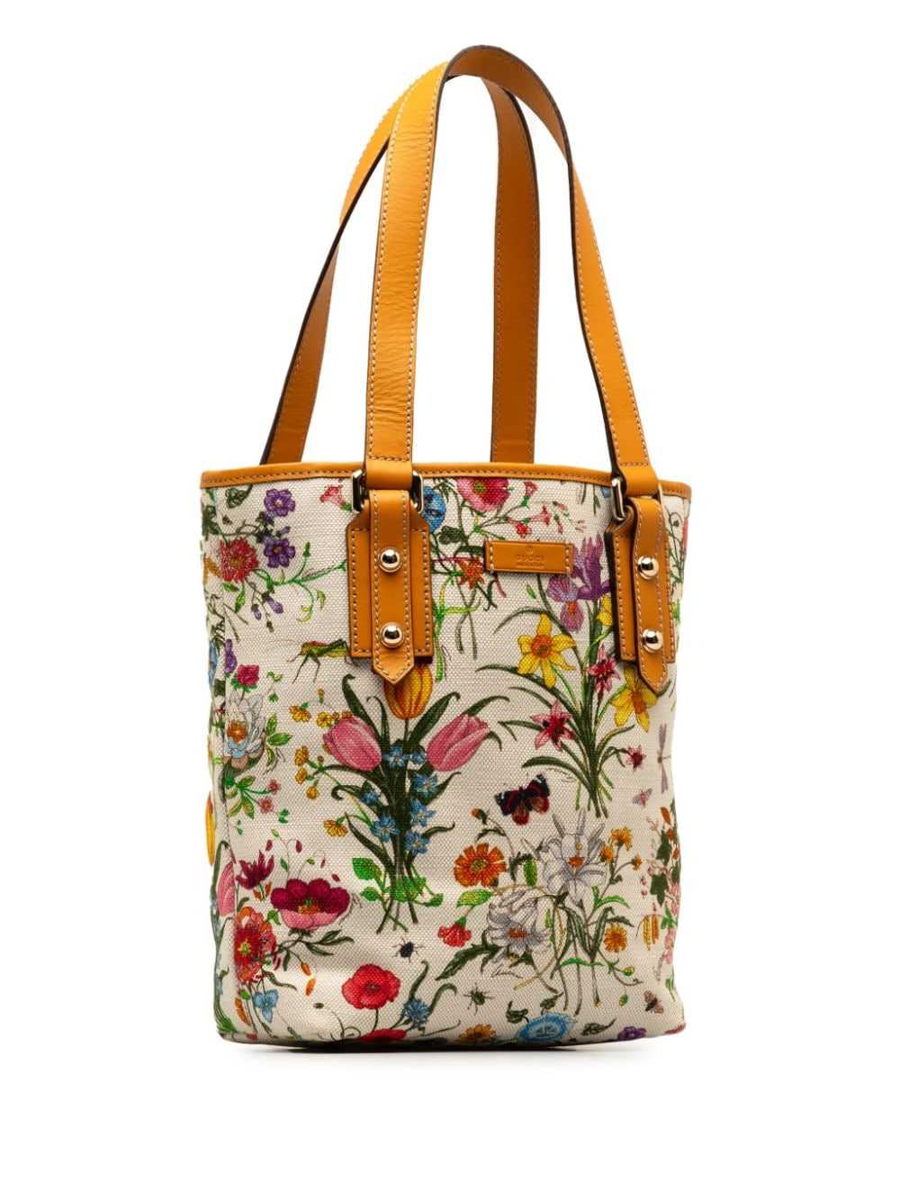 Gucci Pre-Owned 2000-2015 GG Flora tote bag - Whi… - image 3