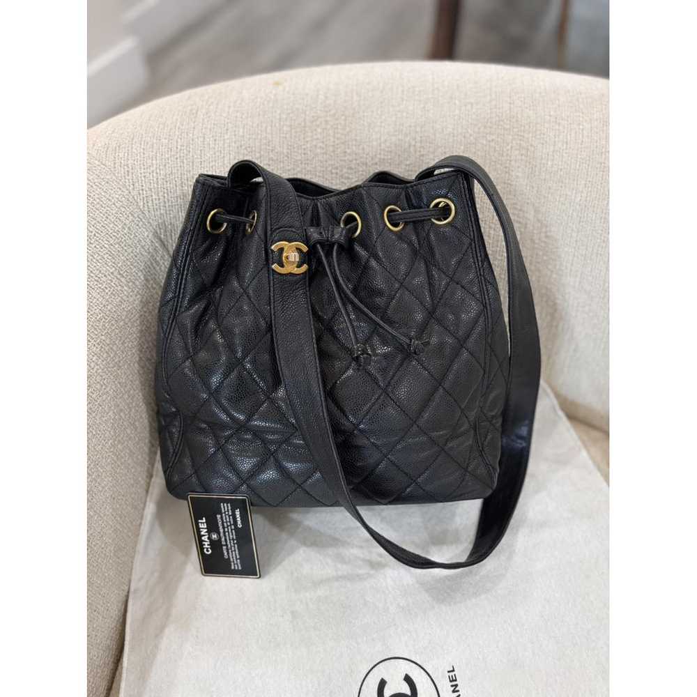 Chanel Gabrielle Bucket leather crossbody bag - image 10