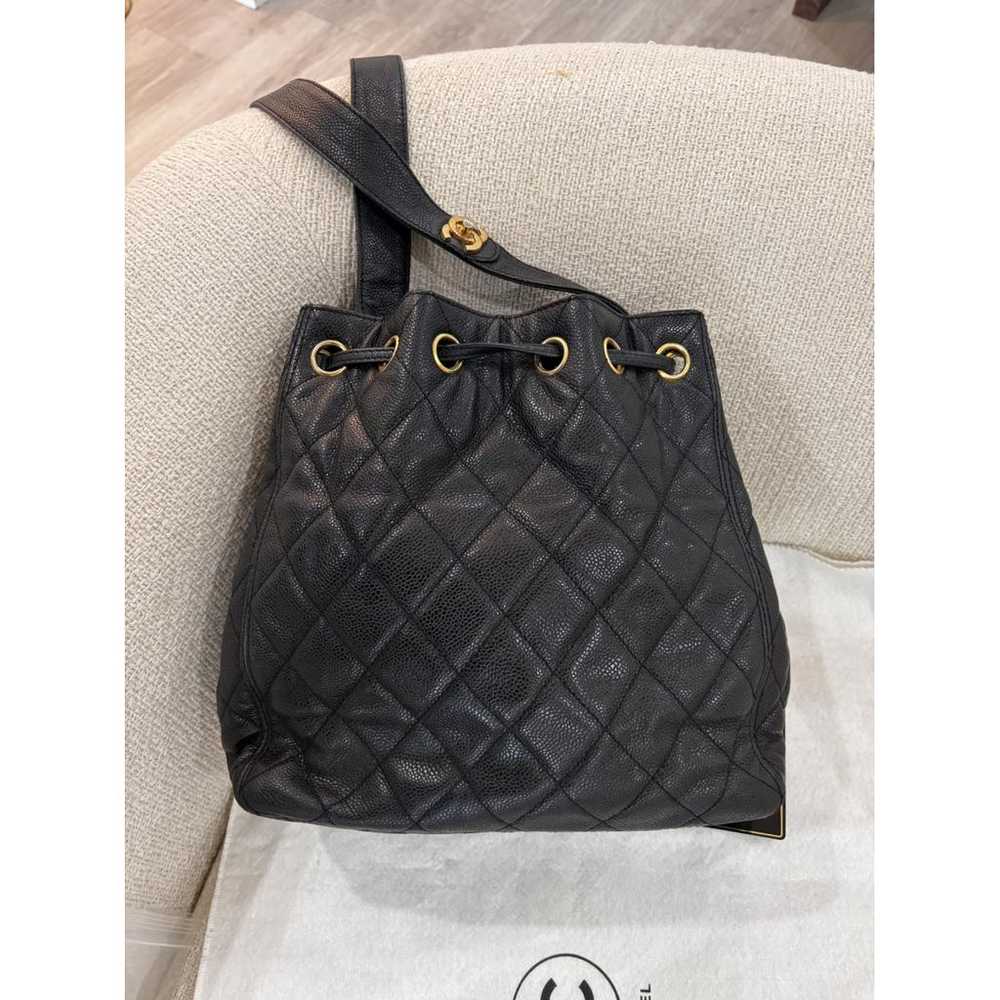 Chanel Gabrielle Bucket leather crossbody bag - image 2