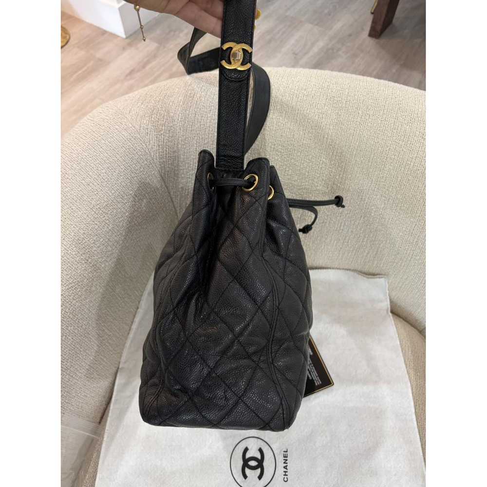 Chanel Gabrielle Bucket leather crossbody bag - image 8