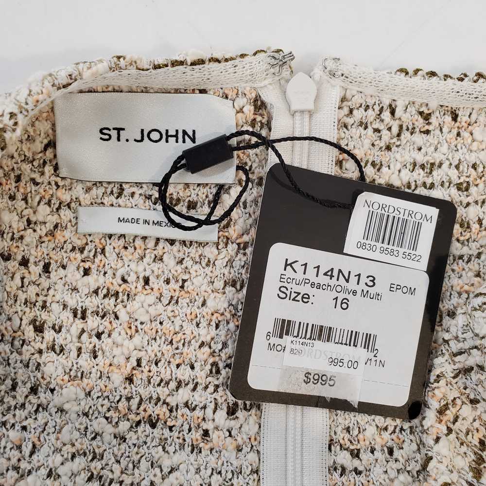 St. John St John Sleeveless Textured Dress NWT Wo… - image 2