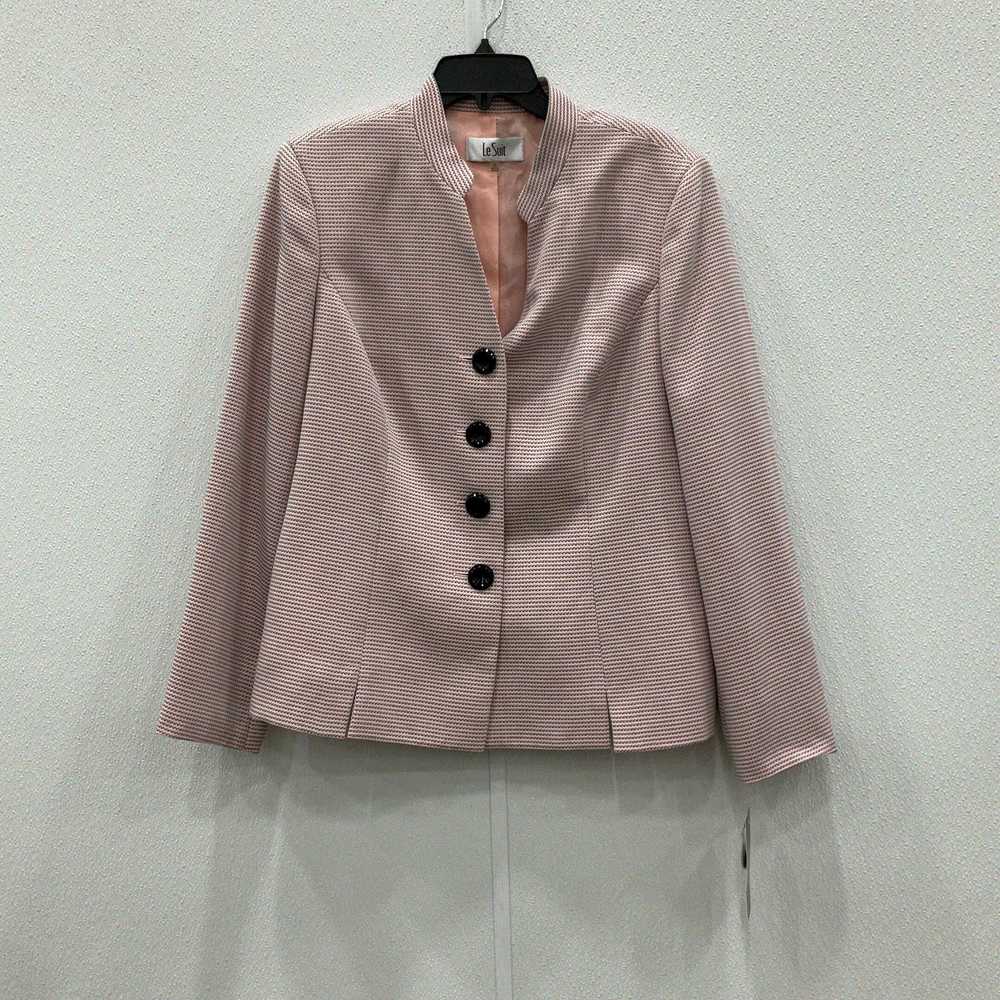 NWT Le Suit Womens Pink Gray Long Sleeve 2 Piece … - image 2