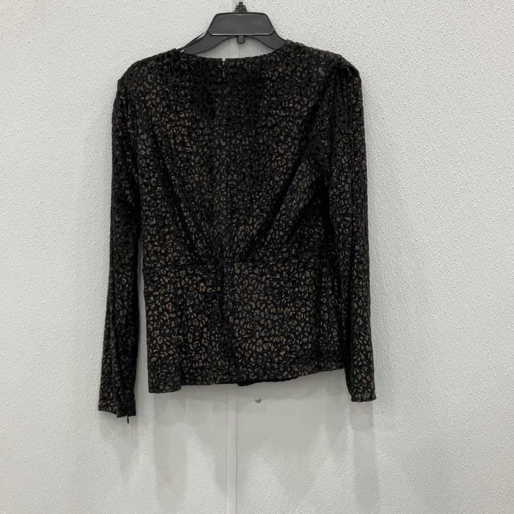 Elie Tahari NWT Womens Black Gold Animal Print Lo… - image 2