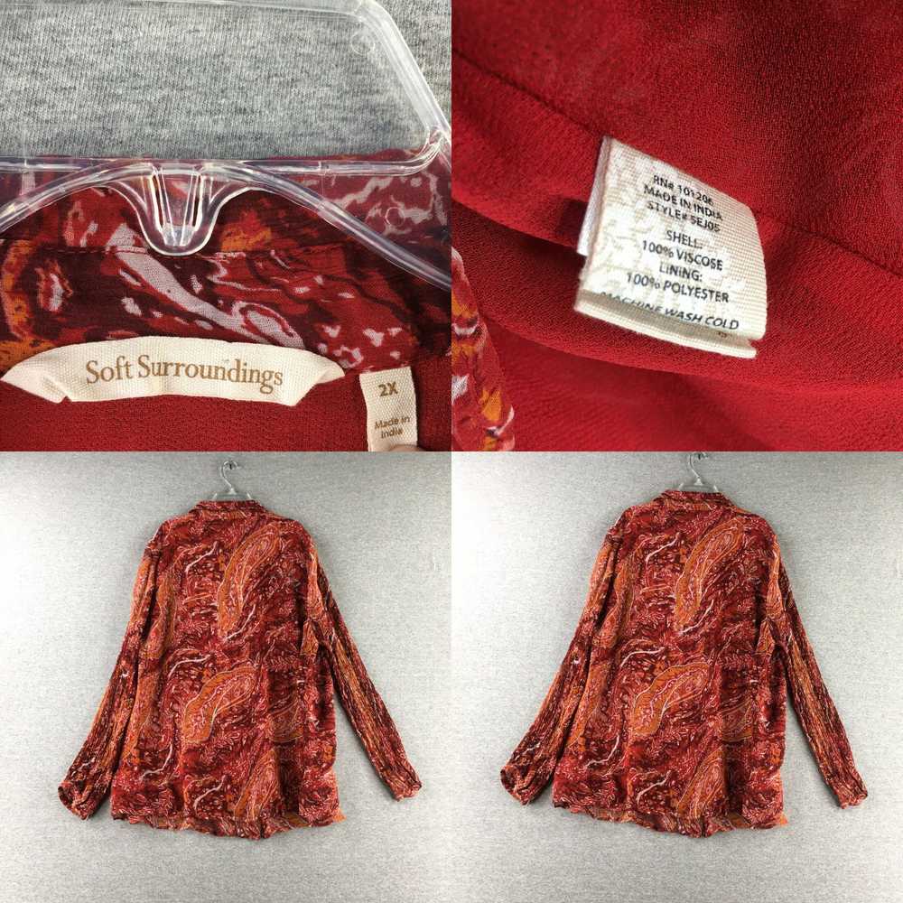 Vintage Soft Surroundings Shirt Womens 2X Plus Bu… - image 4