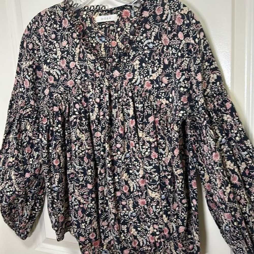 Doen - Thistle” Long, Puff Sleeve, Floral Peasant… - image 5