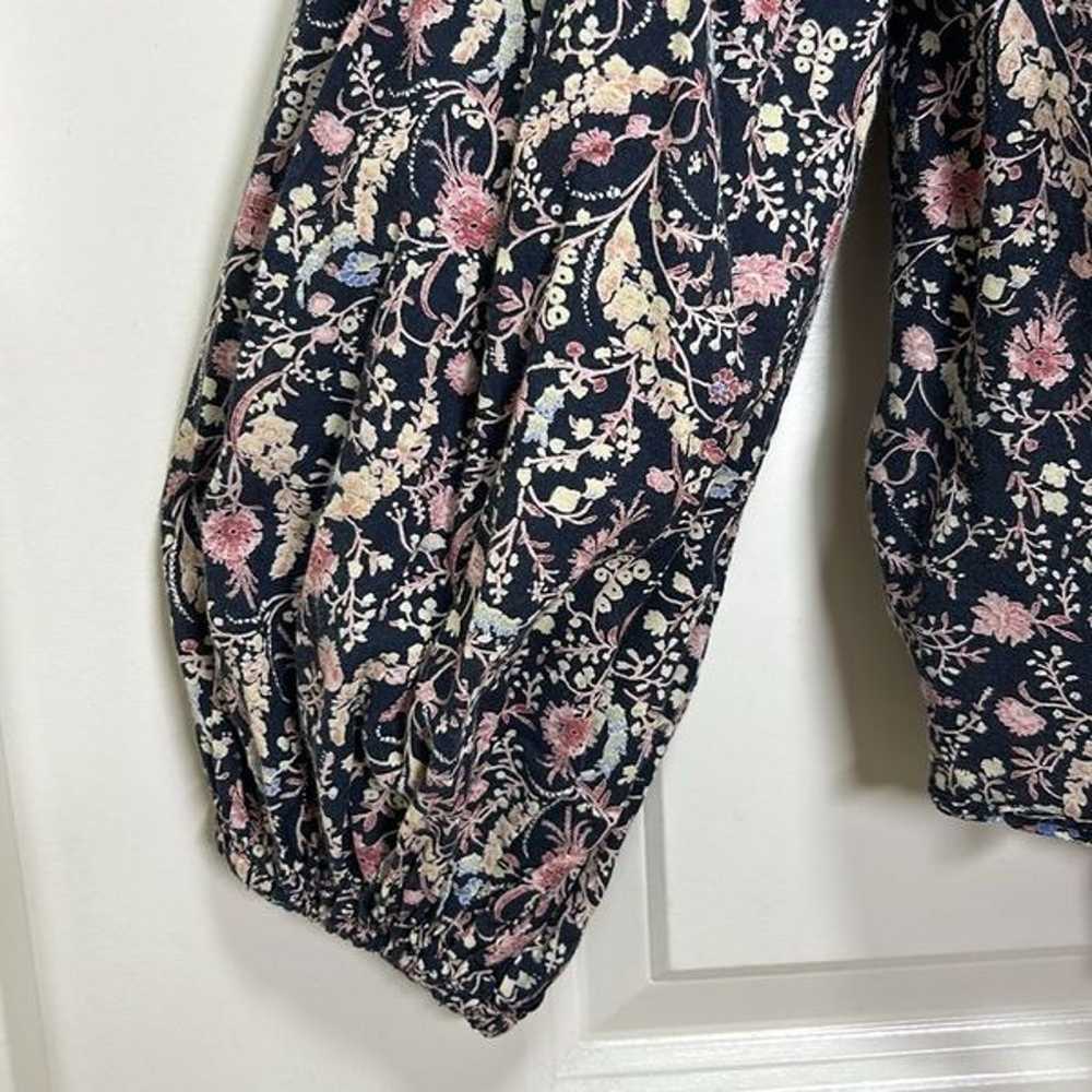 Doen - Thistle” Long, Puff Sleeve, Floral Peasant… - image 9