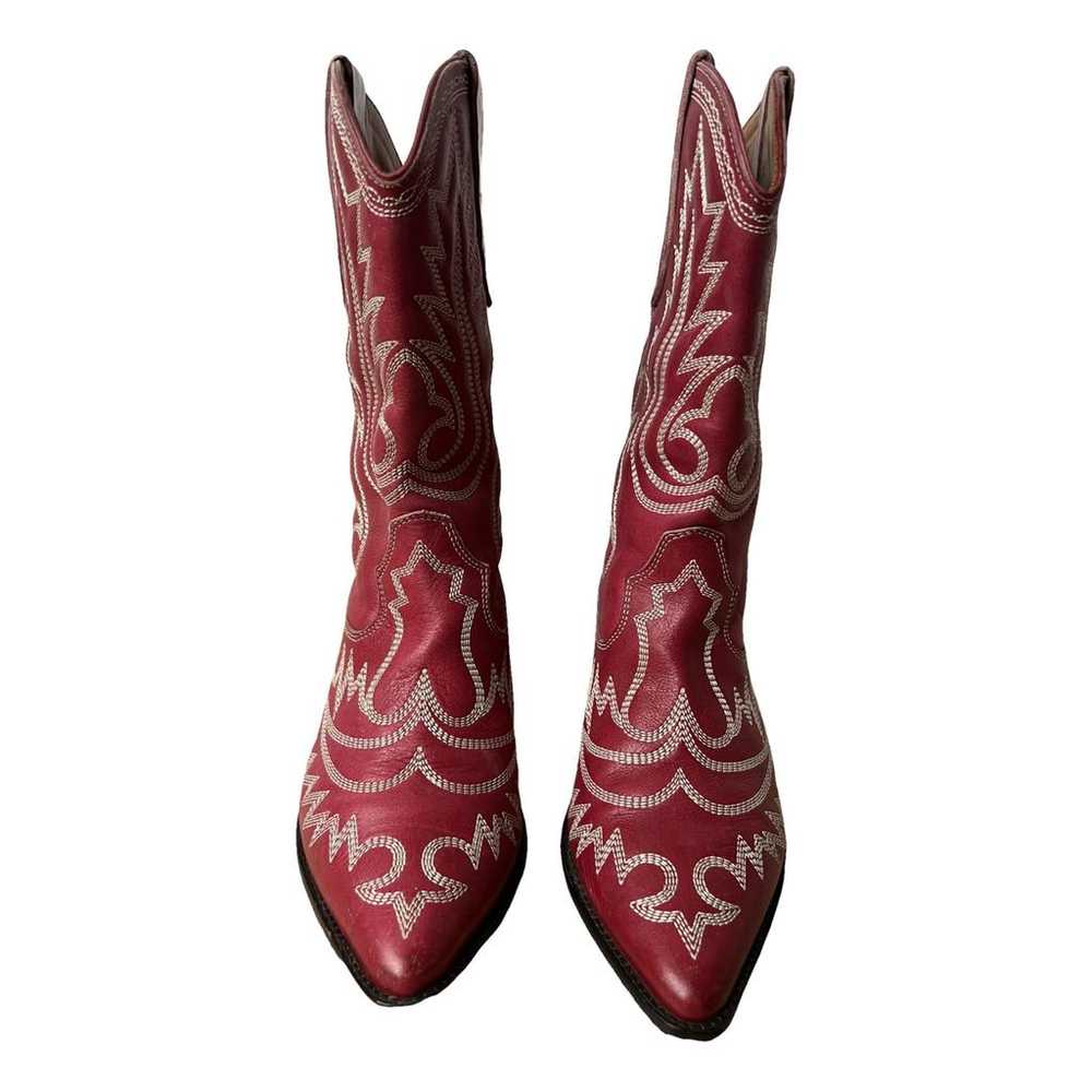 Isabel Marant Duerto leather cowboy boots - image 1