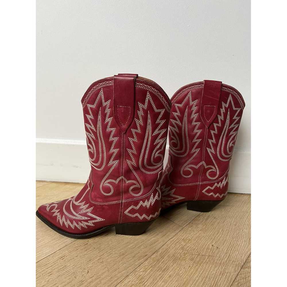 Isabel Marant Duerto leather cowboy boots - image 5