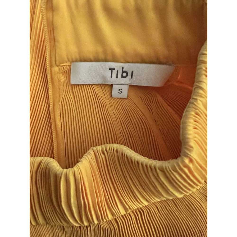 Tibi Pleated Cropped Ruffle Top In Sunray Yellow … - image 4