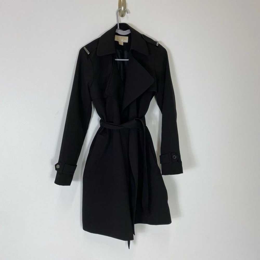 Michael Kors Black Trench Coat Size XS - image 1