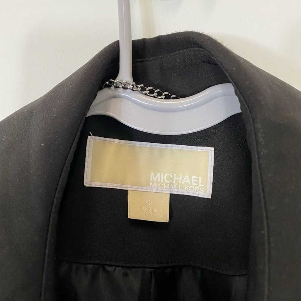 Michael Kors Black Trench Coat Size XS - image 2