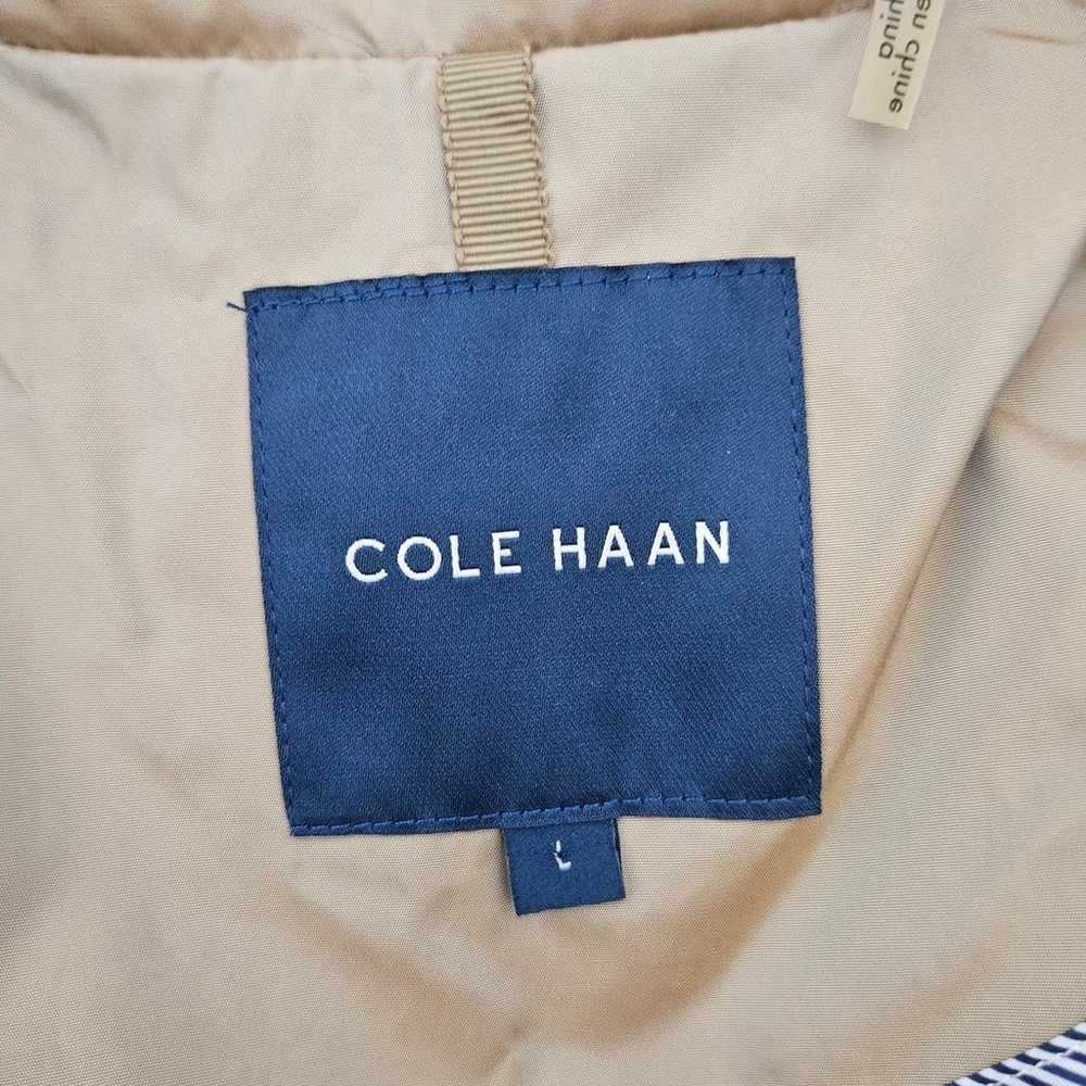 Cole Haan Brown Iridescent Hooded Long Rain Jacke… - image 4