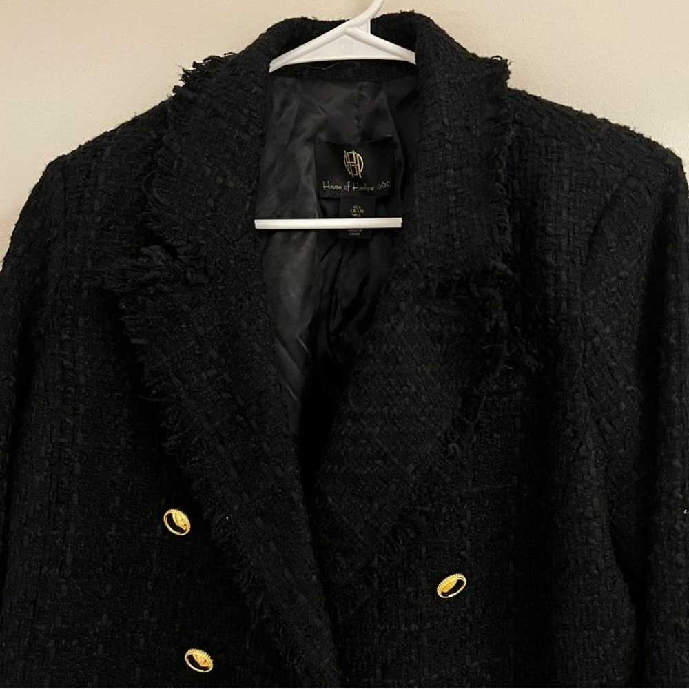 REVOLVE House of Harlow 1960 Tweed Black Blazer S… - image 5