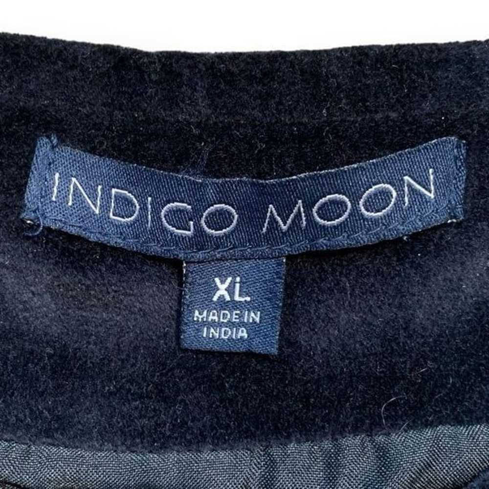 Indigo Moon Collarless Blazer Jacket Black Velvet… - image 8