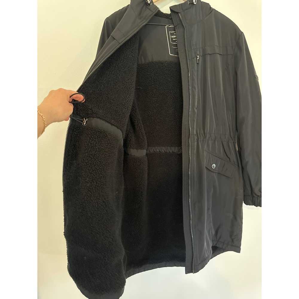 Lucky Brand Softshell Hooded Sherpa Lined Midi Wa… - image 3