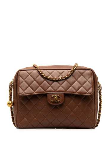 CHANEL Pre-Owned 1994-1996 CC Quilted Caviar Flap… - image 1