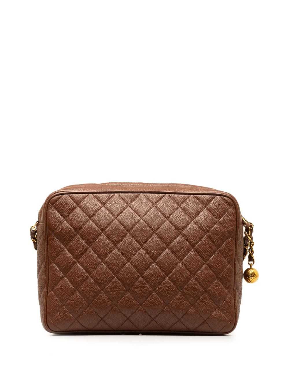 CHANEL Pre-Owned 1994-1996 CC Quilted Caviar Flap… - image 2