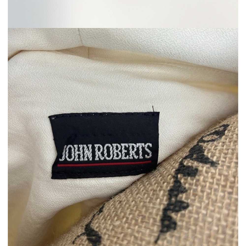 VTG Cream Cropped Blazer Jacket Top John Roberts … - image 4