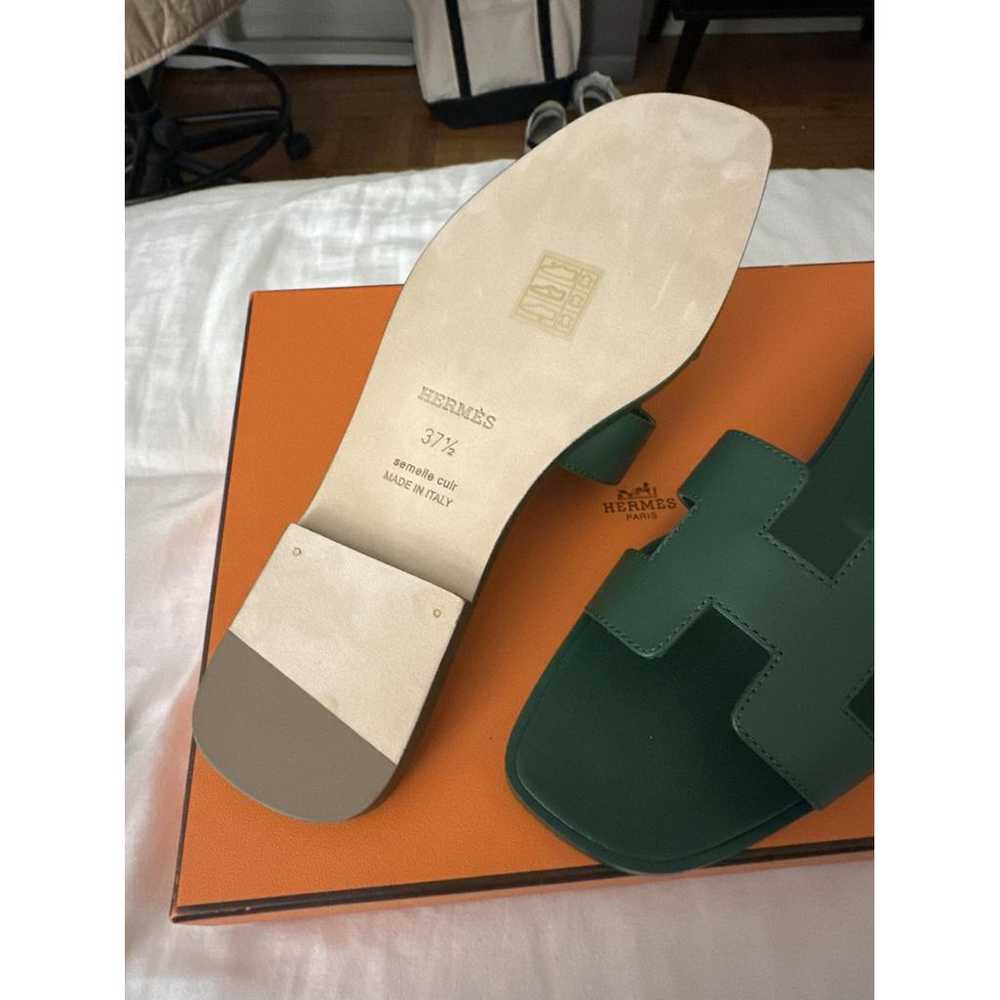 Hermès Oran pony-style calfskin sandal - image 3
