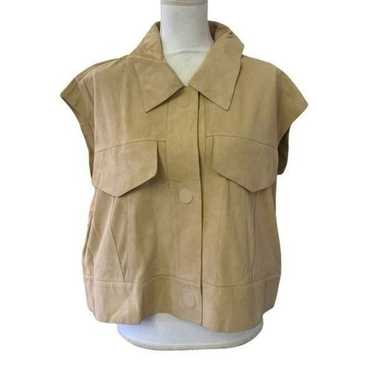 Women's sleeveless spring suede jacket - image 1