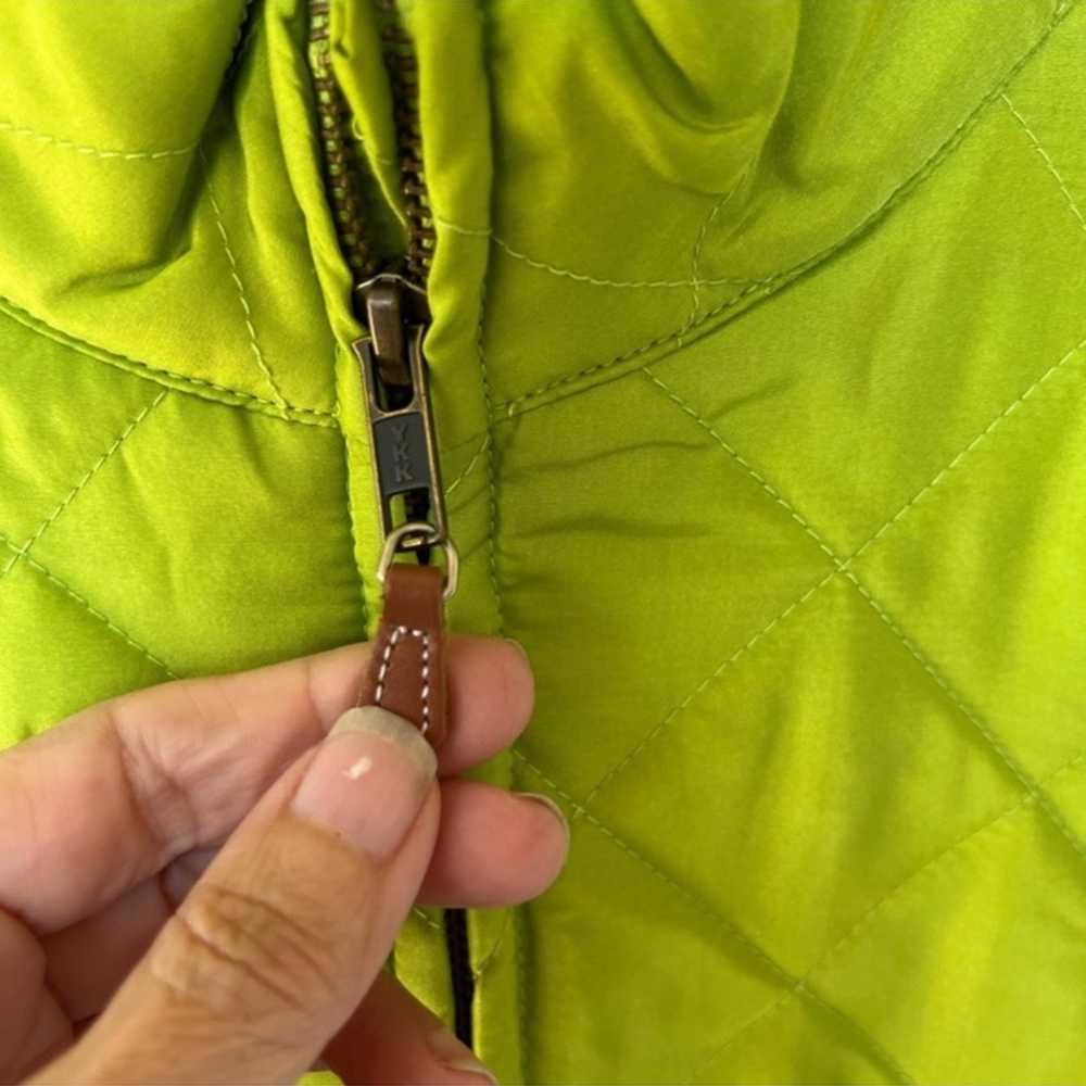 J. McLaughlin Silk Quilted Zip Up Vest size M - image 3