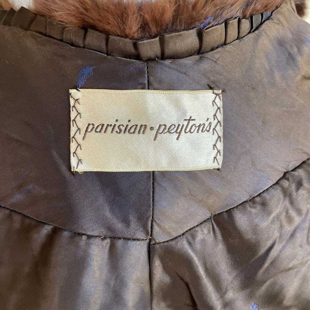 Vintage Parison Paytons Dark Brown  Fur Shawl Sto… - image 6