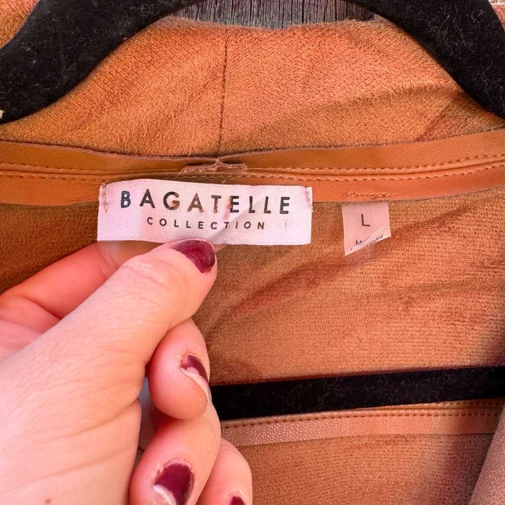 Bagatelle Collection Faux Leather drape Moto Jack… - image 3