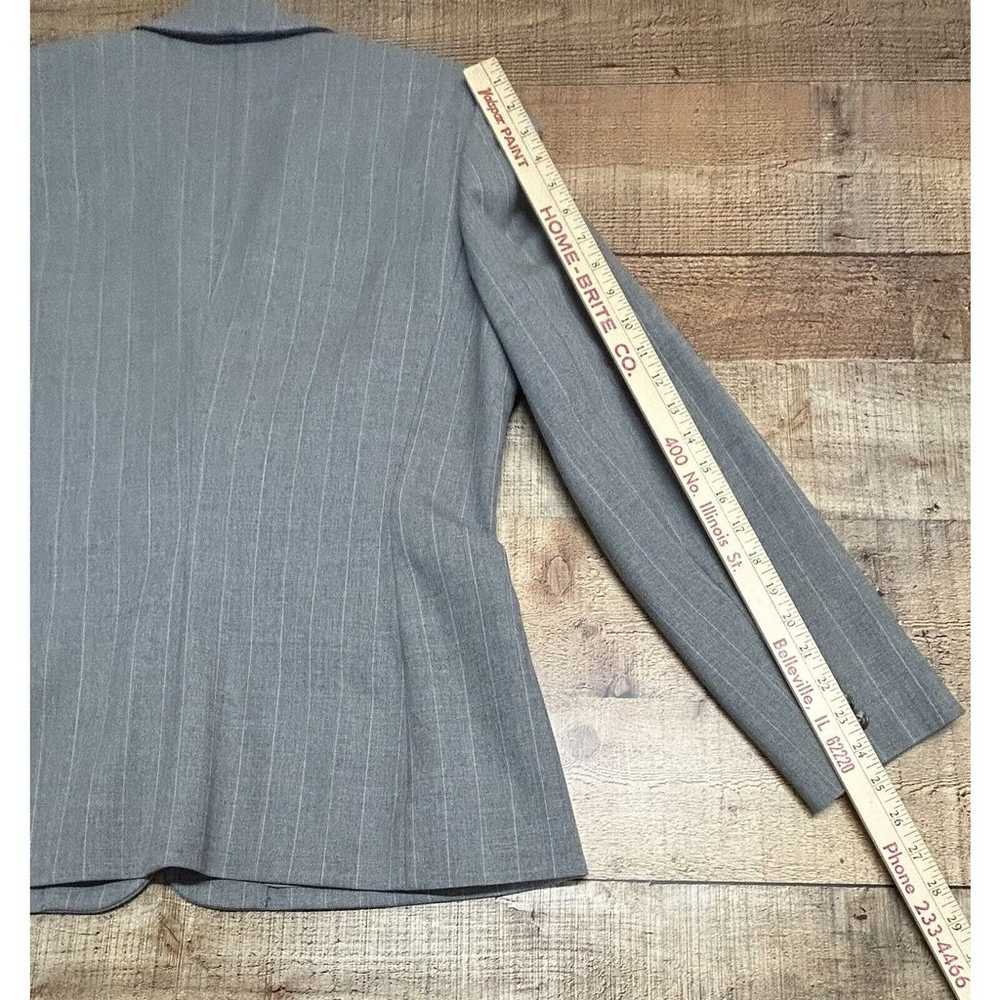 Lauren Ralph Lauren Blazer Womens 12 Gray Stripe … - image 7