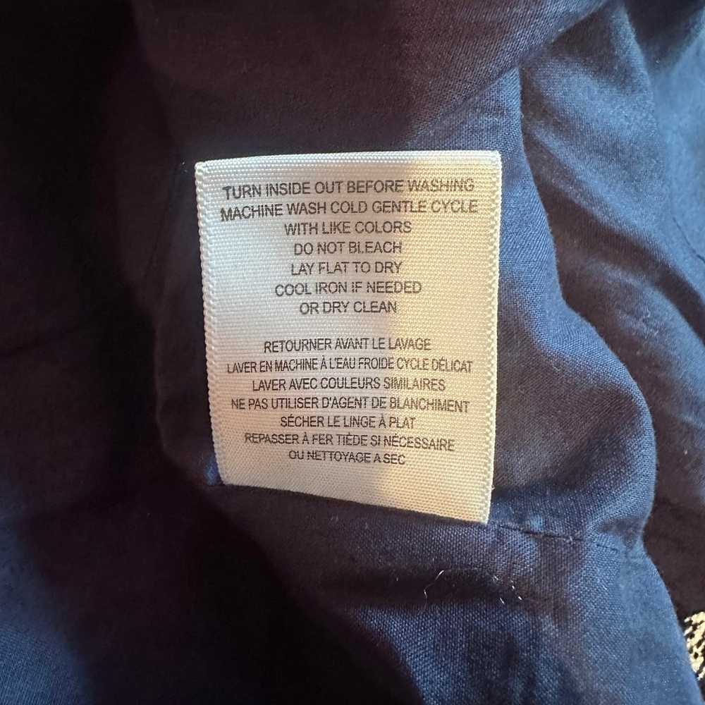 Joie Women's Blue Darnel Printed Moto Jacket Zip … - image 8