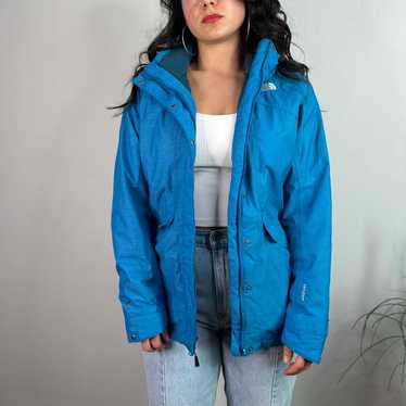 The North Face Blue Hyvent Coat