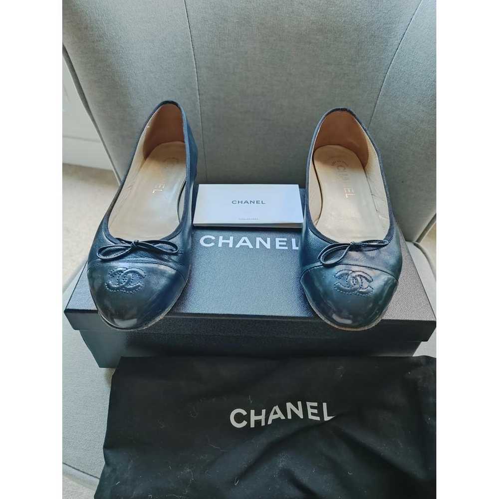 Chanel Cambon leather ballet flats - image 2