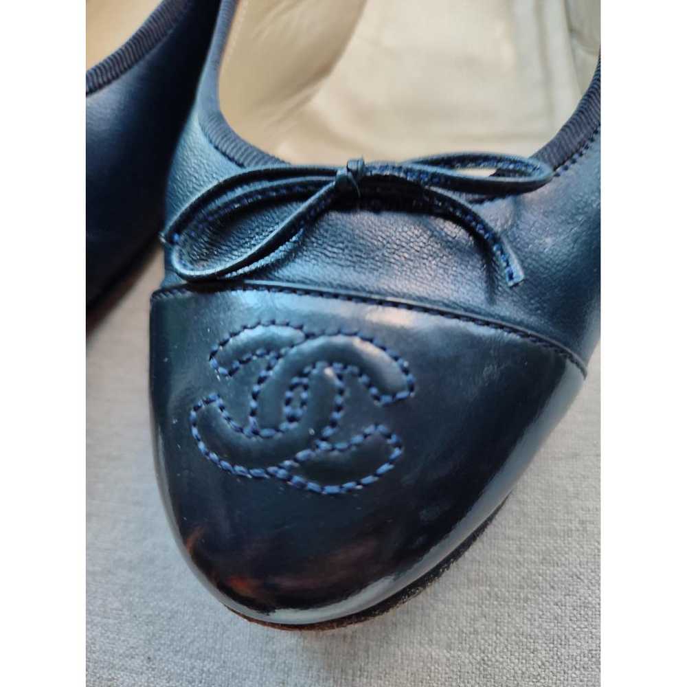 Chanel Cambon leather ballet flats - image 3