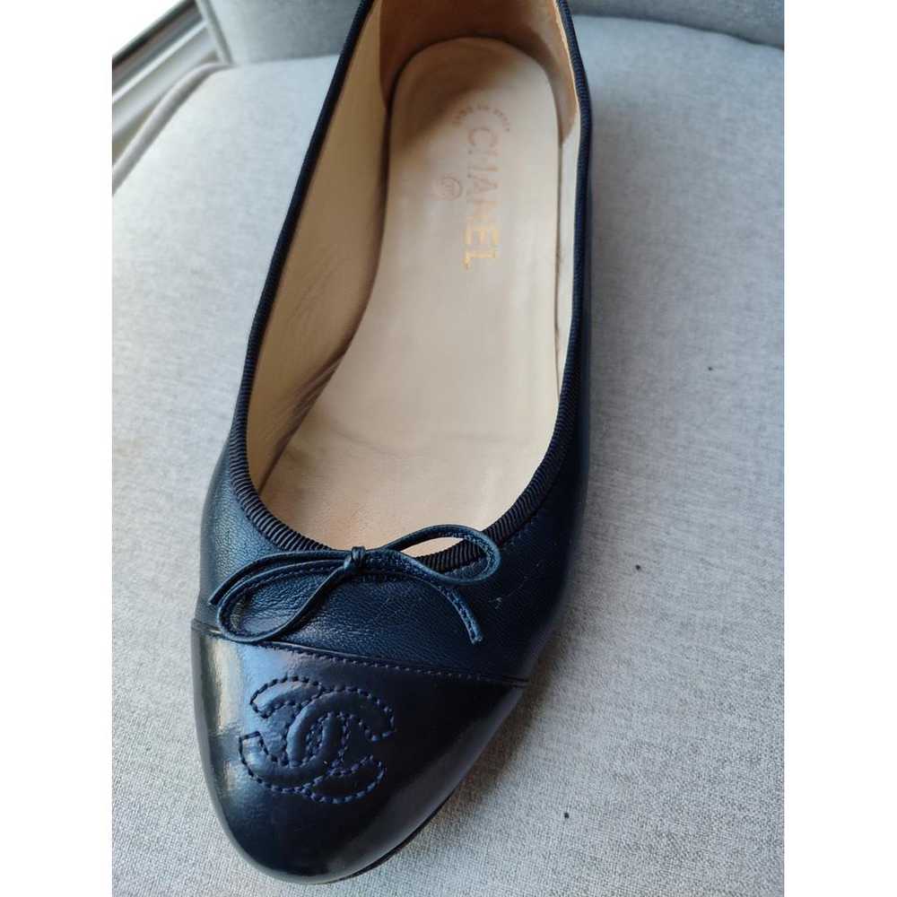 Chanel Cambon leather ballet flats - image 7