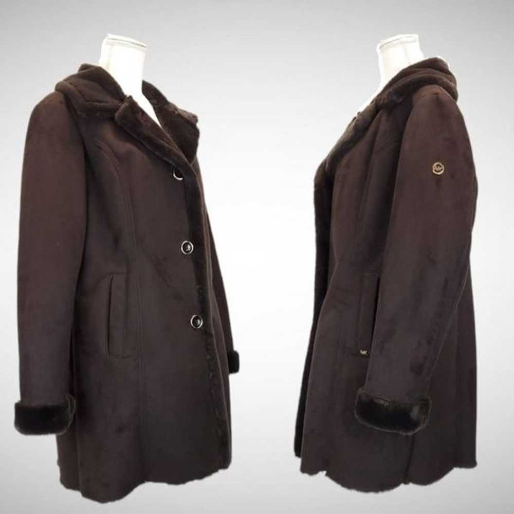 Women's Michael Kors XL Faux Fur Winter Coat - image 3