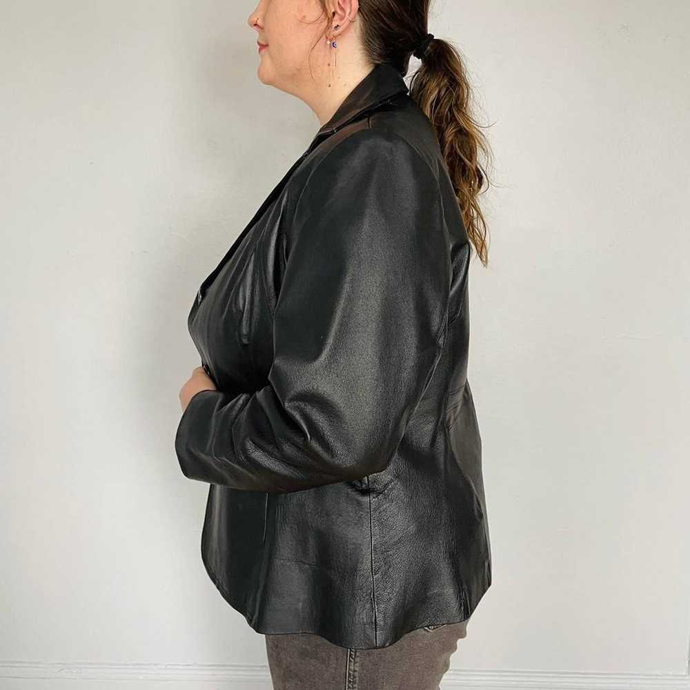 East 5th Leather Jacket Blazer - image 3