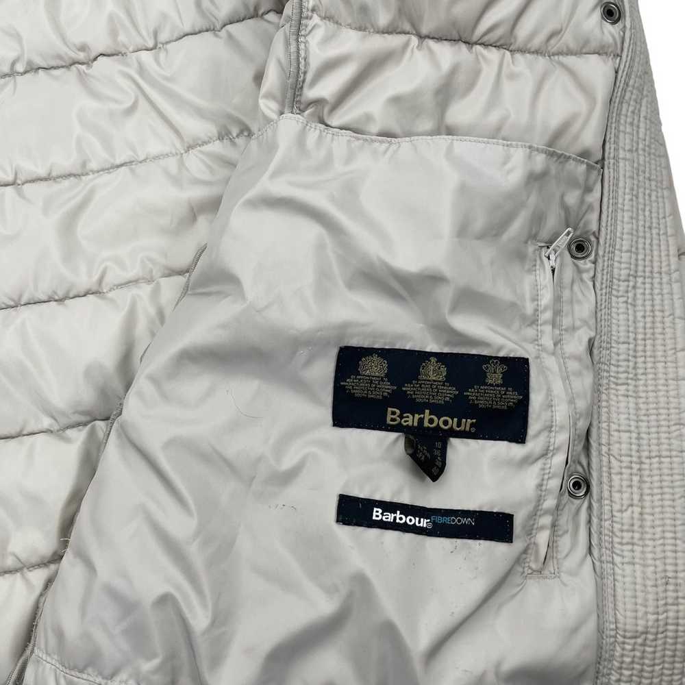 Barbour Shipper Quilted Puffer Jacket Hooded Full… - image 12