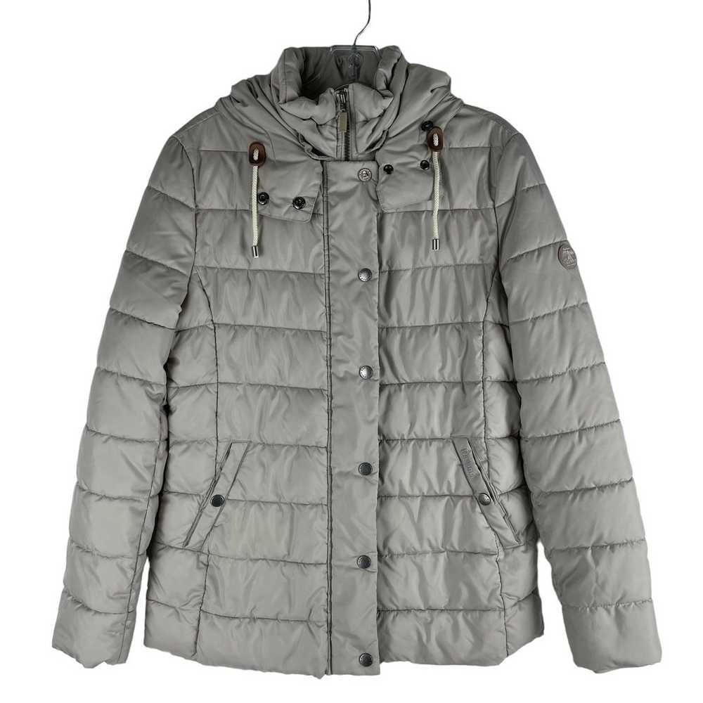 Barbour Shipper Quilted Puffer Jacket Hooded Full… - image 2