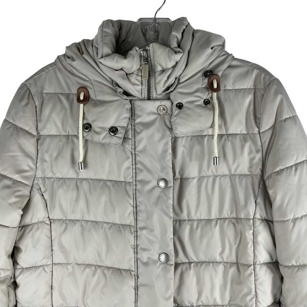 Barbour Shipper Quilted Puffer Jacket Hooded Full… - image 3