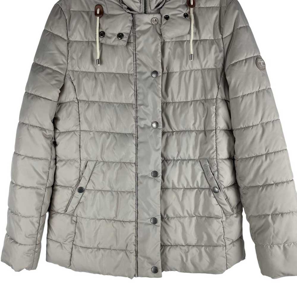 Barbour Shipper Quilted Puffer Jacket Hooded Full… - image 5