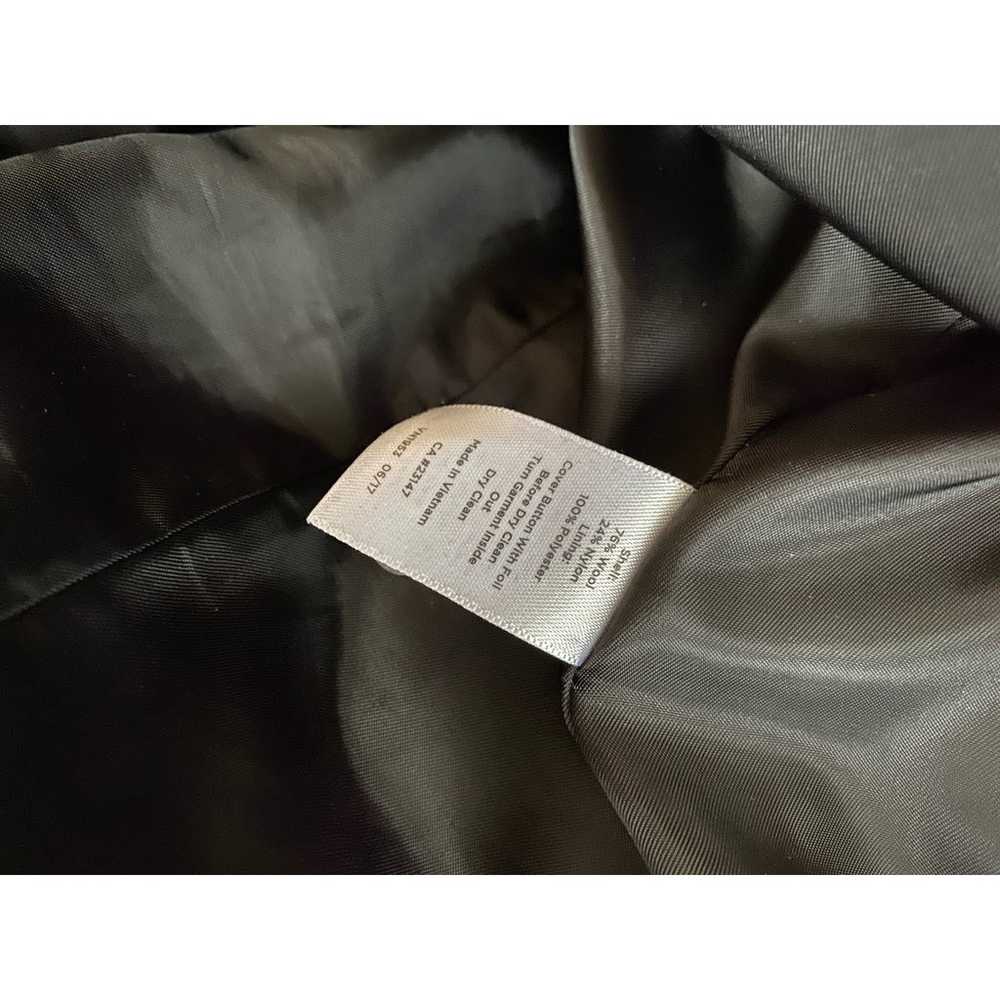 Talbots Ruffle Melton Coat Black Wool Fabric Made… - image 7