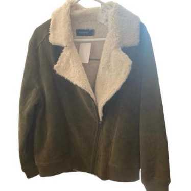 Minkpink corduroy jacket with Sherpa lining size L - image 1