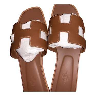 Hermès Oran leather sandal