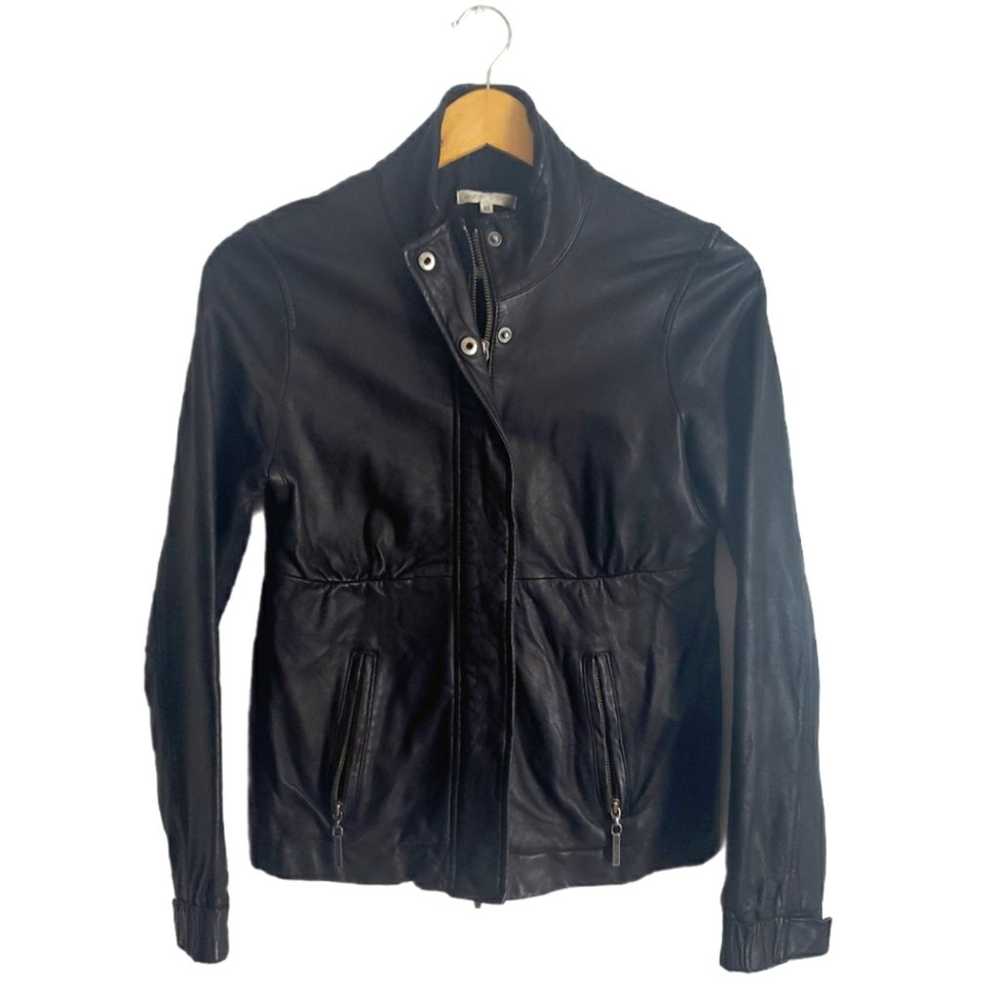 Vince Genuine Leather Jacket Size XS - image 1