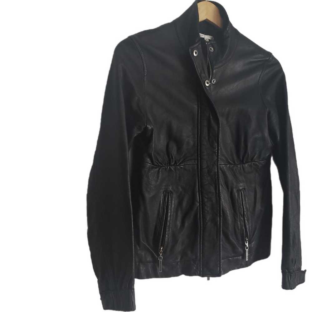 Vince Genuine Leather Jacket Size XS - image 2