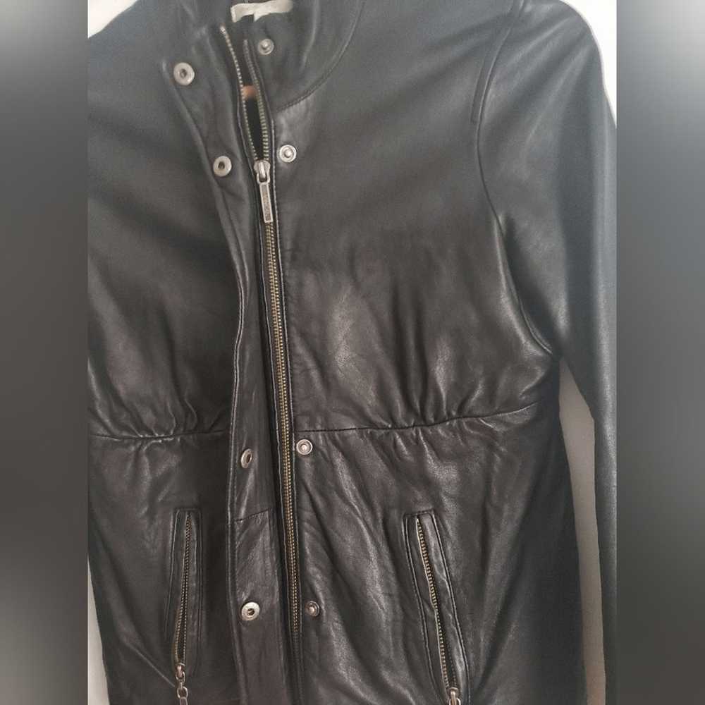 Vince Genuine Leather Jacket Size XS - image 9