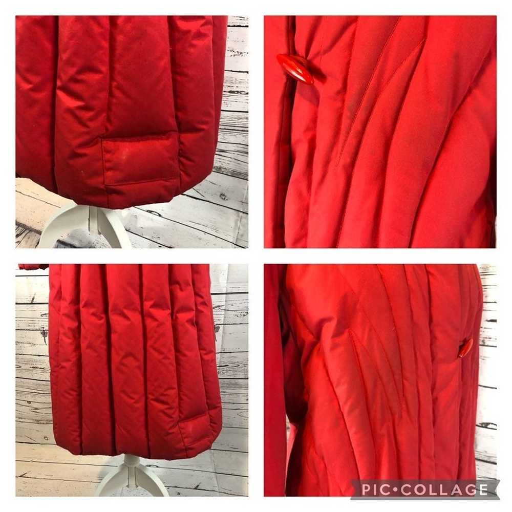 1980s The Waters Edge Vintage Red Quilted Down Pu… - image 12