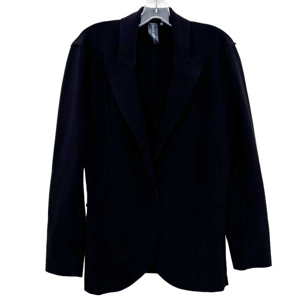 Norma Kamali Black Single Breasted Jacket Blazer … - image 6