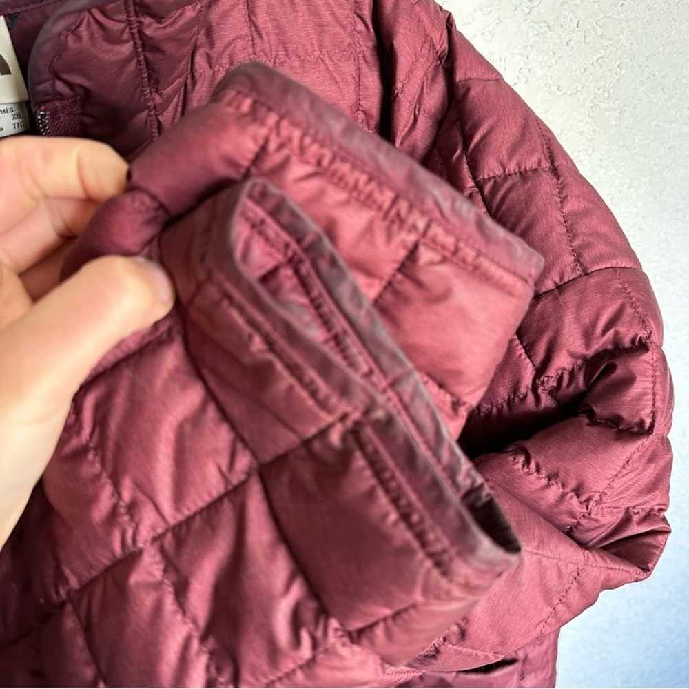 North face thermoball eco long quilted jacket in … - image 8