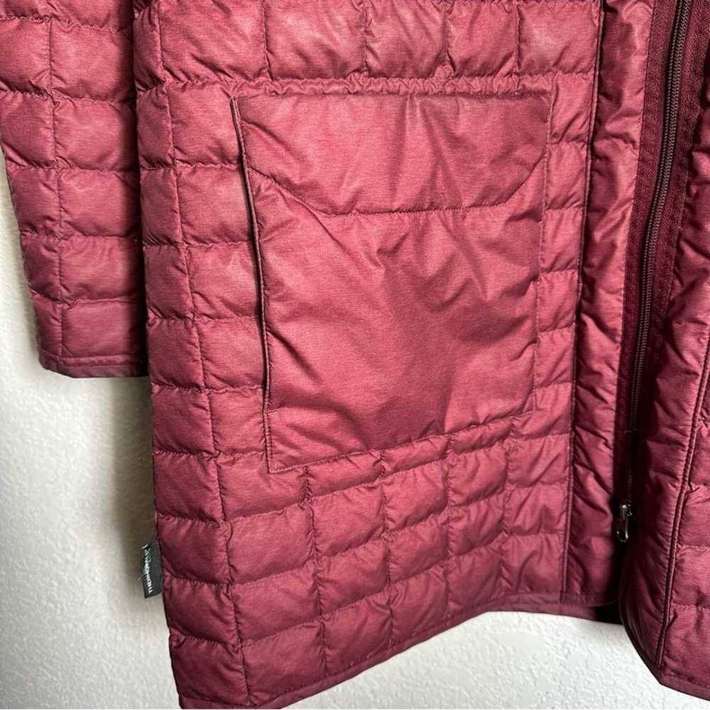 North face thermoball eco long quilted jacket in … - image 9